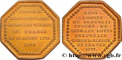 ILE DE FRANCE - VILLES et NOBLESSE Germain Chauvelin et Anne Cahouet - REFRAPPE 1733