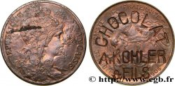 ADVERTISING AND ADVERTISING TOKENS AND JETONS CHOCOLAT KOHLER sur 10 centimes Daniel-Dupuis 1906