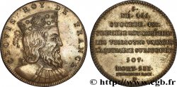 METALLIC SERIES OF THE KINGS OF FRANCE Règne de CLOVIS - 5 - frappe d’origine, léger n.d.