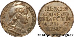 ALGÉRIE - TROISIÈME RÉPUBLIQUE Souvenir de la fête du 14 juillet 1882