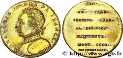 SÉRIE MÉTALLIQUE DES ROIS DE FRANCE Règne de FRANÇOIS II - 60 - Émission de Louis XVIII n.d.
