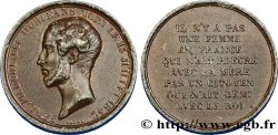 LOUIS-PHILIPPE I FERDINAND PHILIPPE D’ORLÉANS, refrappe ou moulage en étain 1842