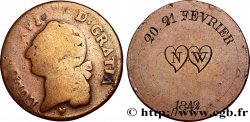 LOVE AND MARRIAGE Monnaie détournée - Sol de Louis XVI 1842
