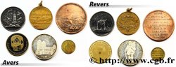 LOTTE Six jetons allemands, états et métaux divers