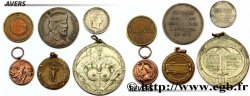 LOTS Six jetons italiens et divers, états et métaux divers