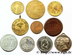 LOTS Lot de dix jetons des USA états et métaux divers