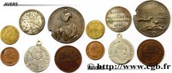 LOTS Lot de six jetons allemands états et métaux divers