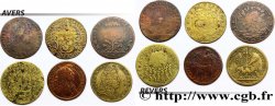 LOTS Lot de six jetons royaux états et métaux divers
