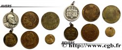 LOTS Lot de six jetons politiques états et métaux divers