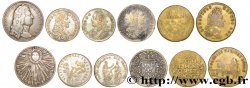 LOTS Lot de six jetons royaux états et métaux divers