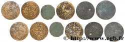 LOTS Lot de six jetons du Moyen-Âge états et métaux divers