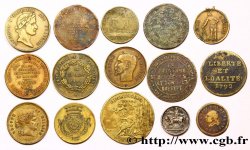 LOTES Lot de quinze jetons XIX et XXe états et métaux divers