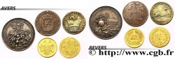 LOTES Lot de six jetons allemands, métaux et états divers