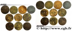 LOTS Lot de dix jetons du Moyen-Âge états et métaux divers, type de Tournai 
