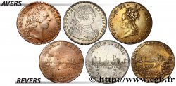 LOTS Lot de trois jetons Ville de Paris états et métaux divers