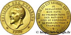 TROISIÈME RÉPUBLIQUE Médaille au module de 10 centimes pour le duc d’Orléans 1909
