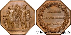 NORMANDIE - JETONS DU XIXe SIÈCLE Jeton octogonal Br 35, Chambre de commerce de Caen 1848 (après 1880)