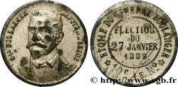PRESSE ÉTOILE DU GÉNÉRAL BOULANGER, module de 10 centimes 1889