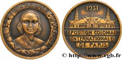 FRENCH COLONIES Médaille Exposition Coloniale Internationale - Océanie 1931