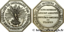 FRANC-MAÇONNERIE - PARIS LE PATRONAGES DES ORPHELINS - refrappe 1847