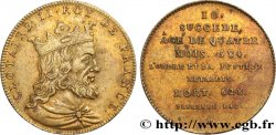 SÉRIE MÉTALLIQUE DES ROIS DE FRANCE Règne de CLOTAIRE II - 10 - Émission de Louis XVIII n.d.
