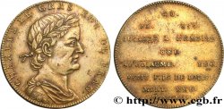 SÉRIE MÉTALLIQUE DES ROIS DE FRANCE Règne de CHARLES III LE GROS - 28 - frappe Louis XVIII n.d.