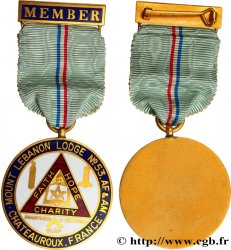 FRANC-MAÇONNERIE - PARIS GRANDE LOGE NATIONALE FRANÇAISE, CHÂTEAUROUX, FRANCE & MOUNT LEBANON LODGE N°53 1956