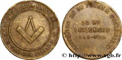 FRANC - MAÇONNERIE LOGE CONCORDIA UNIVERSAL N°14 CALLAO, Centenaire 1848-1949 n.d.