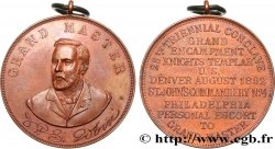 FRANC - MAÇONNERIE GRAND MASTER ST. JOHN’S COMMANDERY n°4 1892