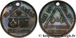 FRANC - MAÇONNERIE ORIENT DE LIEGE - LA PARFAITE INTELLIGENCE ET L’ETOILE REUNIES 1869