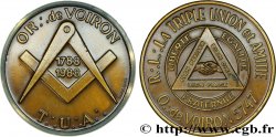 FREEMASONRY ORIENT DE VOIRON - BICENTENAIRE DE LA LOGE TRIPLE UNION ET AMITIE 1988