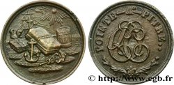 FRENCH COLONIES - Charles X, for Martinique and Guadeloupe CERCLE DU COMMERCE A POINT-A-PITRE - 1/4 GOURDE 1825