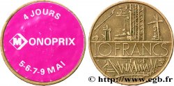 PUBLICITÉ ET JETONS PUBLICITAIRES 10 francs Mathieu, MONOPRIX n.d.