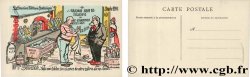 FRANC - MAÇONNERIE carte postale couleurs satirique ND