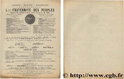FRANC - MAÇONNERIE Grand Orient De France 1884
