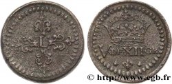 LOUIS XIII LE JUSTE Poids monétaire pour le demi-franc de forme circulaire TTB