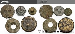 LOTS Lot de cinq poids monétaires n.d.
