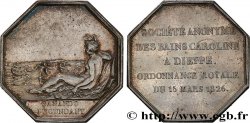 NORMANDIE (NOBLESSE ET VILLES DE...) Société des bains Caroline à Dieppe 1826