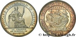 BRETAGNE - MÉDAILLES ET JETONS DU XIXe SIÈCLE Jeton de la Chambre de commerce de Nantes, poinçon corne SPL