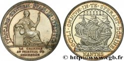 BRETAGNE - MÉDAILLES ET JETONS DU XIXe SIÈCLE Jeton de la Chambre de commerce de Nantes, poinçon n.d.