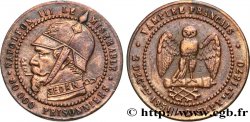 SATIRIQUES - GUERRE DE 1870 ET BATAILLE DE SEDAN Monnaie satirique Br 27, module de 5 centimes 1870