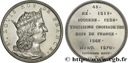 SÉRIE MÉTALLIQUE DES ROIS DE FRANCE Règne de LOUIS IX Saint Louis - 43 - refrappe ultra-moderne n.d.
