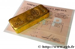 OR, PALLADIUM ET PLATINE INVESTISSEMENT Lingot de 1 kg - OR 996,4 SUP