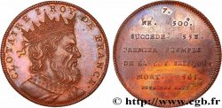 SÉRIE MÉTALLIQUE DES ROIS DE FRANCE Règne de CLOTAIRE Ier - 7 - frappe Louis XVIII, lourde SPL