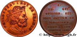 METALLIC SERIES OF THE KINGS OF FRANCE Règne de CHILDEBERT Ier - 6 - Émission Louis XVIII n.d.
