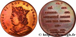 SÉRIE MÉTALLIQUE DES ROIS DE FRANCE Règne de CLOVIS II - 12 - Émission de Louis XVIII SUP