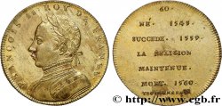 METALLIC SERIES OF THE KINGS OF FRANCE  Règne de FRANÇOIS II - 60 - Émission de Louis XVIII n.d.