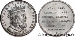 METALLIC SERIES OF THE KINGS OF FRANCE  Piefort - Règne de CLOTAIRE Ier - 7 - refrappe ultra-moderne n.d.
