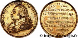 METALLIC SERIES OF THE KINGS OF FRANCE  69 - Règne de Louis XVIII - Émission de Louis XVII 1815