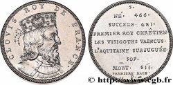 METALLIC SERIES OF THE KINGS OF FRANCE  Piefort - Règne de CLOVIS - 5 - refrappe ultra-moderne n.d.